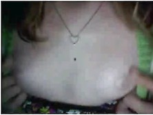 Small-Chested Teen Flashes On Webcam