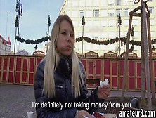 Amateur Blonde Czech Slut Gets Payed For Fucking In Public