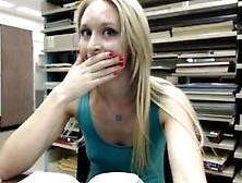 Ginger Banks Almost Caught Naked In The Library