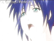 Horny Anime Girl With Blue Hair Takes A Dick In Her Dripping Wet Pussy