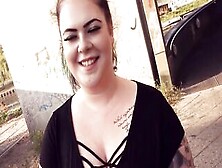 German Chubby Bbw Eighteen Picked Up Inside Outdoors And Screwed On Street