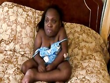 Small Lilliputian Ebony Milf Ruined From Gigantic Cock Into Amateur