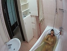 Lana In The Bathroom - Lana James 5 \ Unique Voyeur