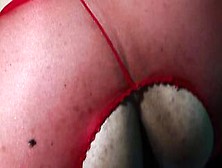 I Plowed A Lady Inside Red Pantyhose And She Lets Her Vagina Be Filmed