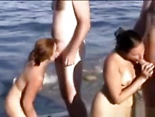 Group Sex At The Beach