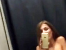 Girl Dildo Masturbate In Changing Room
