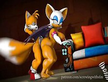 Rouge & Tails Fucking Hard And Horny