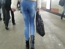 Nice Round Ass In Tight Jeans In Winter Another Day