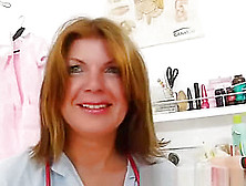 Milf Brunette Having Fun In Nurse Practitioner Uniforms