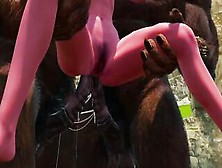 Double Anal Furry Monsters | First Double Penetration