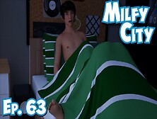 Milfy City # 63 Stepfather Came In At The Moment When My Stepmother Was Blowing Me Under The Blanket