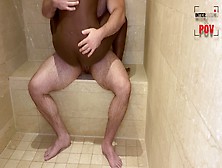 Shower Fuck,  Interracial,  Real Couple
