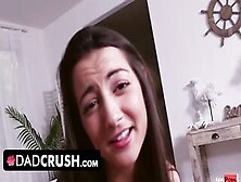 Dadcrush - Beauty Hot Gets Nude Off Her Clothes To Do The Laundry Getting Her Tight Pussy Drilled Instead