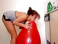 Fetish Palooza: Red Balloon In Kitchen