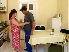 Mature Housewife Fucks The Repair Man On Her Kitchen Table