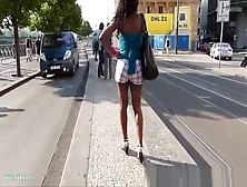 Black Woman With A Nice Ass In Shorts