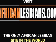 Afro Lesbian Babes - Black Afro Lesbo Pair Tasting Juicy Cunt Mid Shower