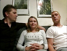 Scandalous German Housewife Fucks Threesome With Her Husband And His Colleague