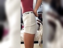 Long Tit Bimbo Tries On New Clothes