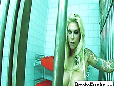 Brooke Brand Gets Down & Dirty In Jail!