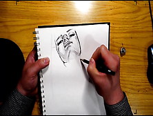 Pencil Drawing Techniqe Female Nude Body