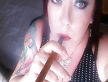 Cigar Smoking Big Girl Fetish Smoke Rings