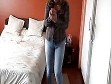 I Dress Into Jeans And No Underwear While My Boss Records Me And Shows Me His Long Penis