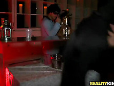 Guy Having Fun With Girl In Vip Zone Of Club