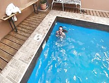 Holiday Creampie- I'm Concupiscent To Get Cought Screwing Around The Hotel Pool