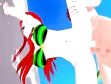 A Red Head Fucks Perfectly On The Beach With Her Friend : 3D Animated