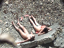 Babes Are Lying On The Stones Naked