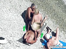 Swinger Nudists Having Pleasure At The Beach Part Two