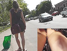 Astonishing Real Street Upskirt Movie