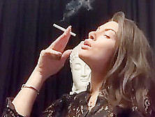 Sexy Milf Brunette Smoking