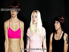 Three Obedient Girls Are To Be Tormented