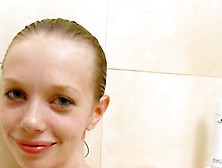 Russian Super Gaunt Girl In The Shower