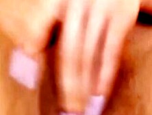 Shaved Pussy Latina Fucks Vibrator On Webcam