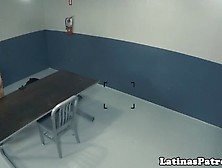 Gorgeous Latina Cockriding Border Security