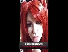 Horny Red Head Lady Gets Facialize And Cum-Shot - Snapchat Exclusive