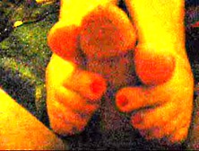 I Held The Camera While Mary Gave Me A Footjob!