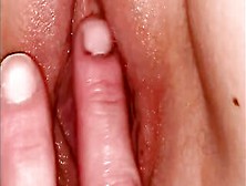 Close Up Showing Off Slowly Eating,  Finger Fuck Till Orgasm Then Plowed
