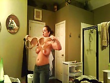 Ex Gf With Big Tits Voyeured While Changing...