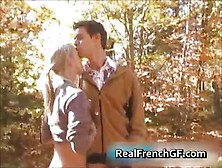 Teen French Bombshell Forest Fucking Fun