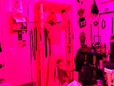 Whore Gets X Tied And Analized! Awesome Red Room!