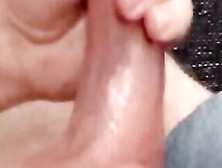 Circumcised And Lubed Dick Shoots Its Load Of Creamy Cum