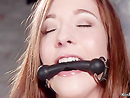 Babe With Clamped Tongue Gets Fucked
