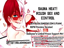 My Hero Academia Sauna Heat - Rough Sex W/ T*doroki!! (Fem Pronouns Ver. ) Art:bludwingart