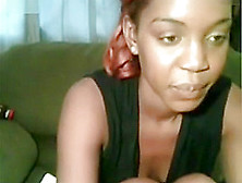 Bigtit Ebony Fingering On Webcam