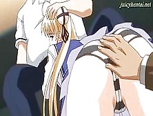 Blonde Hentai Cutie Doing Felattio