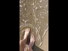 Public Beach Feet Worship Foot Scrub Leaks